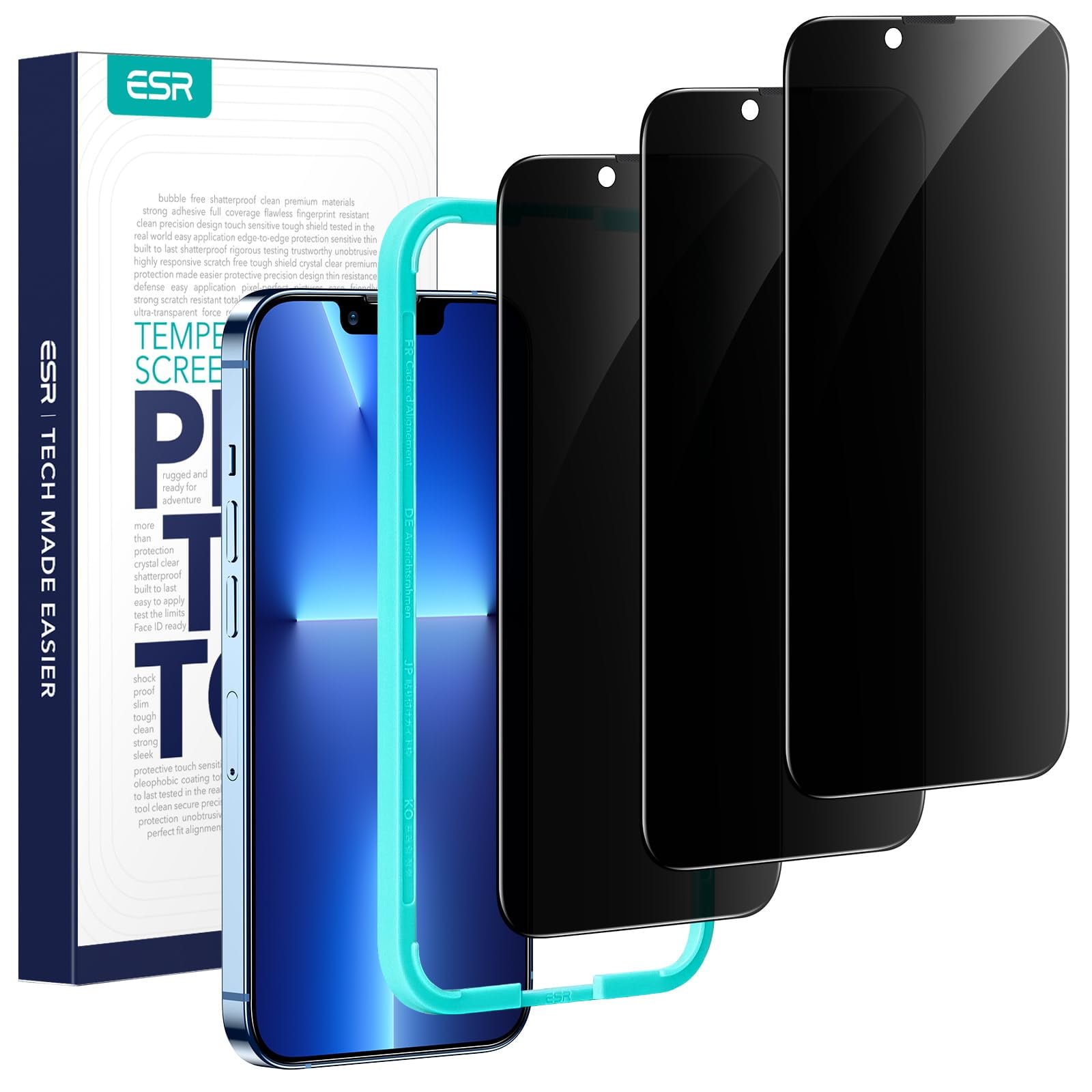 Protector De Pantalla De Privacidad Esr Para Iphone 14/13/13 Pro