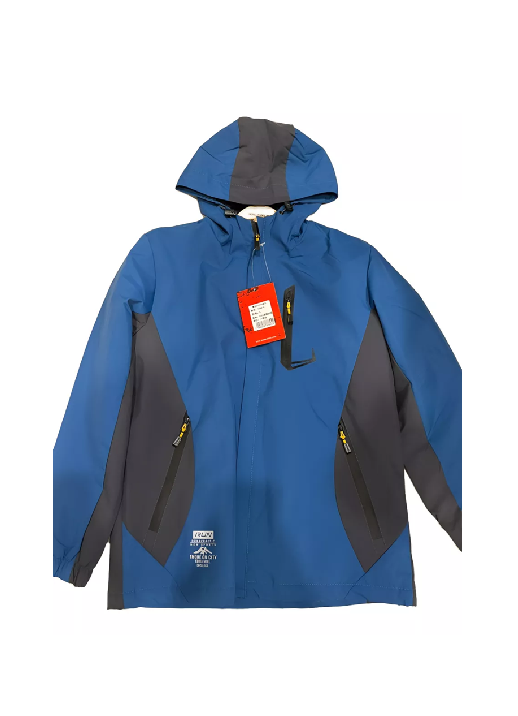 Genérico - Chaqueta Cortaviento Deportiva Ultra Liviana Micropolar Azul Marino, Talla Xxl