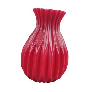 Bothyi - Jarrón De Flores Moderno De Estilo Rústico, Irrompible, Para Armario, Dormitorio, Decoración, Color Rojo