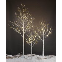 Luz Led Birch Tree Lightshare De 1,2 M, 1,8 M Y 2,4 M, Color Blanco Cálido