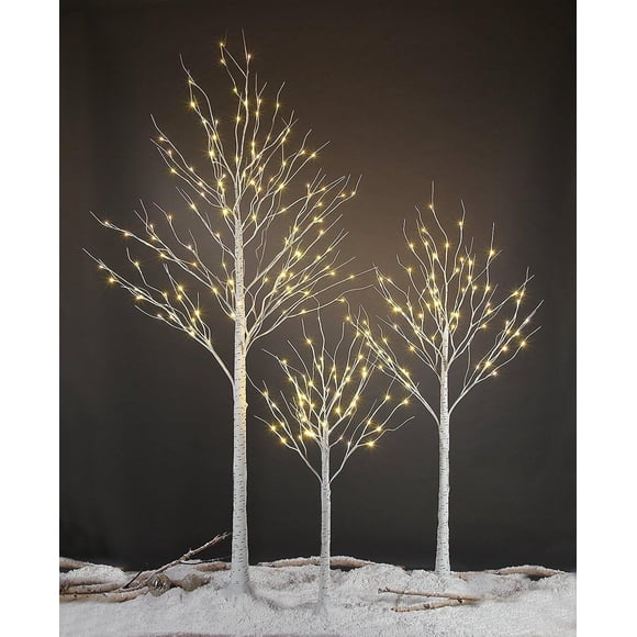 Luz LED Birch Tree Lightshare de 1,2 m, 1,8 m y 2,4 m, color blanco cálido