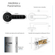 thumbnail image 2 of Cerradura Inteligente Manilla Wifi Con Huella Codigo Y Llave, 2 of 10