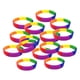 thumbnail image 5 of 15 Piezas / paquete Pulseras de silicona simples Pulseras de goma de moda Rainbow, 5 of 5