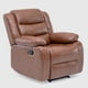 thumbnail image 2 of Berger Reclinable 1 Cuerpo Moderno Café PU Berlin KM060RBR, 2 of 8