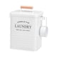 thumbnail image 2 of Contenedor Rectangular Para Detergente En Polvo Para Lavandería, Grande, Para Organizar El Lavadero, Color Blanco, 2 of 5