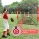 thumbnail image 3 of Red de práctica de béisbol AOLIGEIJS 183 x 183 cm con tee y zona de strike, 3 of 9