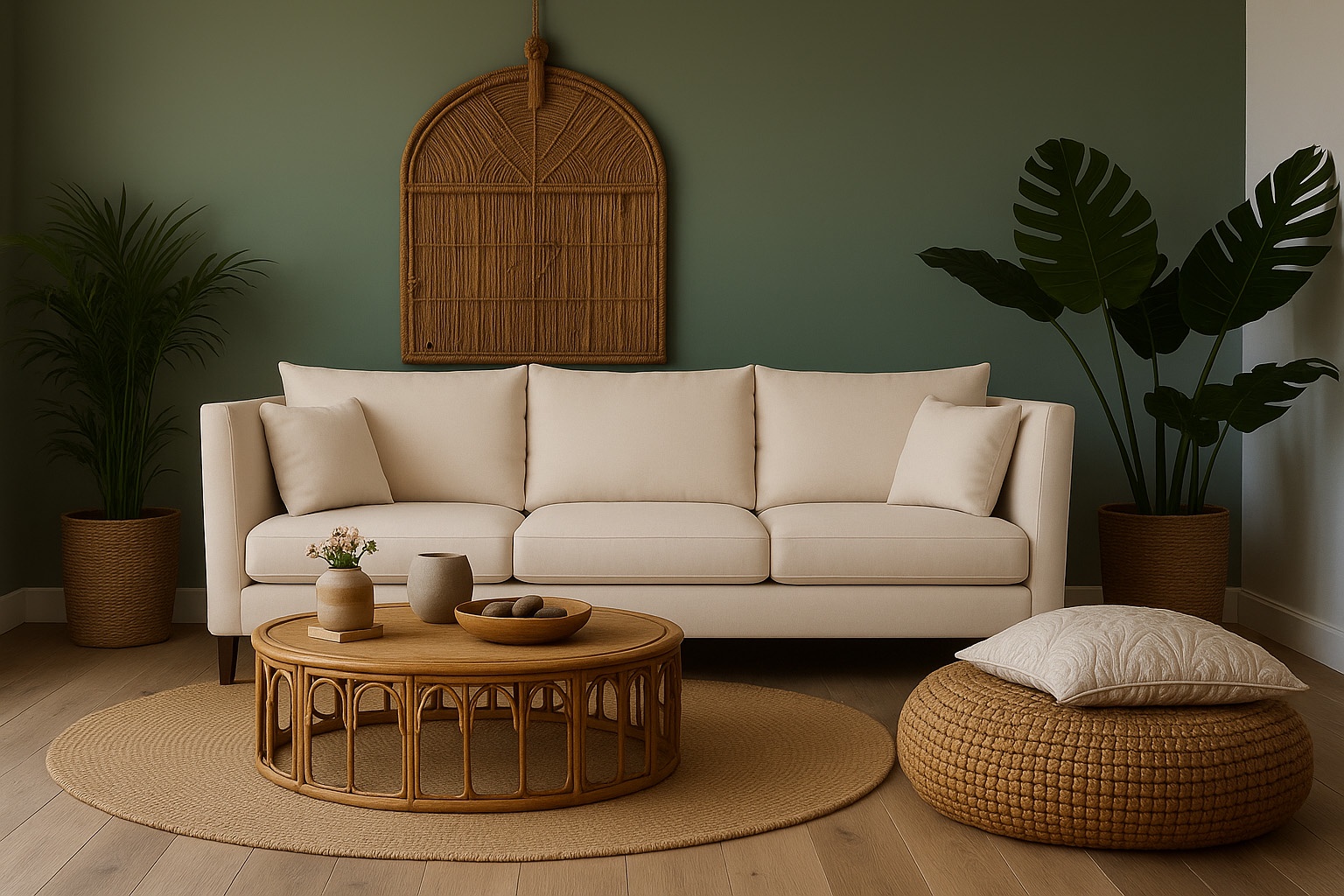 Casa Wow Deco - Sofá 3 Cuerpos Lyra Beige Tela – Confort Y Estilo Para Tu Hogar