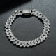 thumbnail image 3 of Pulsera de Eslabones de Cadena de 8 Mm para Hombre Transparente 5A+ CZ Pulsera de Diamante Simulado para Hombre Hipoalergénica Pulsera de Hombre de Plata Esterlina 925 16-21 Cm, 3 of 8