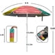 thumbnail image 3 of Sombrilla de playa LOTTAFUN 1,5 m UV50+ portátil para niños, 3 of 6