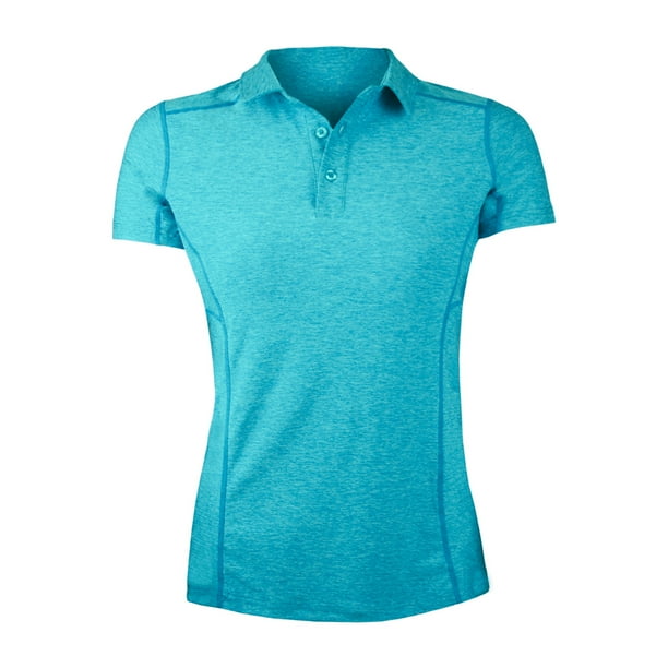 Polera Dry Fit Con Cuello Manga Corta Mujer