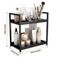 thumbnail image 3 of Estante de baño Fixwal de madera de dos niveles para encimera de baño, ideal para cosméticos, 3 of 5