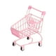 thumbnail image 3 of Mini Carrito De Compras Muebles De Casa De Muñecas Decoración De Escritorio Soporte De Maquillaje Caja De Almacenamiento Rosa, 3 of 5