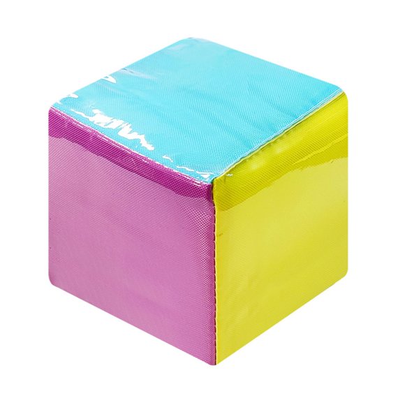 Dados de juego Caralin 10 cm suaves con bolsillo y colores vibrantes