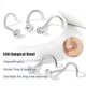 thumbnail image 3 of Aros para nariz GingYing 8 pzs 18G acero CZ 1,5-3 mm, 3 of 7
