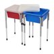 thumbnail image 1 of Mesa sensorial Back2School Express doble con tapas azul/rojo, 1 of 9