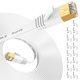 thumbnail image 1 of Cable Ethernet Folishine Cat 7 de 30 pies de alta velocidad y 10 Gbps, blanco, 1 of 8