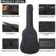 thumbnail image 2 of Funda Guitarra Acústica / Clásica / Impermeable 41 Pulgadas Negro+Naranja, 2 of 5