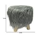 thumbnail image 3 of Puff Redondo Con Pelo Sintetico Para Niños Colores gris, 3 of 3