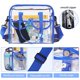thumbnail image 3 of Bolsa Transparente MOFASVIGI Aprobada para Estadios, Impermeable y Espaciosa, Bolsa de PVC Ligera para Trabajo, Conciertos, Estadios, Hombre y Mujer, 30.5x15.2x30.5 cm, 3 of 5