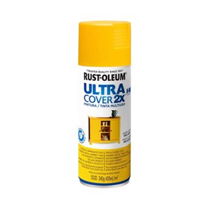 Rust-Oleum - Pintura En Spray Ultra Cover 2X Multiuso Amarillo Oro Brillante 340 G