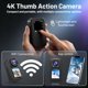 thumbnail image 2 of Cámara de Video PiXLRUSH 4K Doble Pantalla 128GB Resistente al Agua, 2 of 9