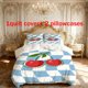 thumbnail image 1 of 3pcs Cherry Pattern Bedding Set | 1 Duvet Cover + 2 Pillowcases Polyester, 1 of 5