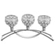 thumbnail image 5 of Portavelas De Cristal De Lujo Para Centro De Mesa De Comedor De Banquete Plateado, 5 of 5