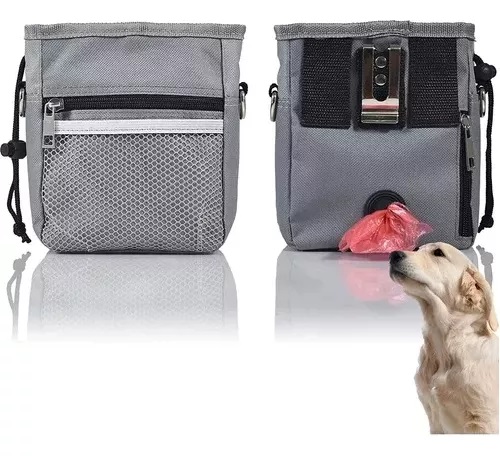 Defensor - Bolso De Snack O Premios Paseo Entrenamiento Para Perros Color Gris