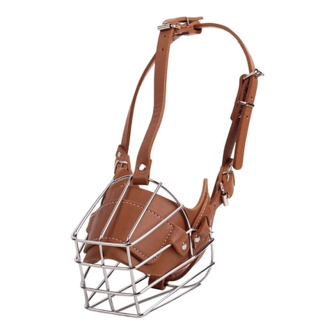 Ioensy - Bozal Para Perro Correas Ajustables Anti Mordida Jaula Transpirable Suministros Para Mascotas