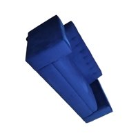 Diseños Valestrini - Sofa Dos Cuerpos Felpa Azul Marino