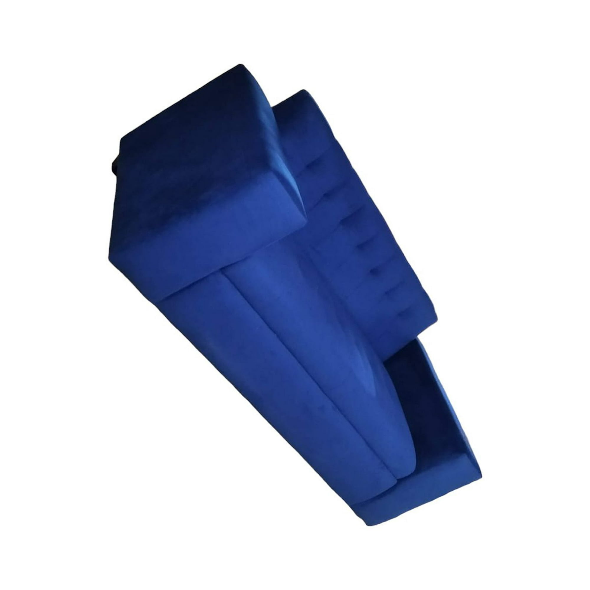 Diseños Valestrini - Sofa Dos Cuerpos Felpa Azul Marino