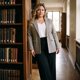thumbnail image 3 of Agnes Orinda Blazers de Talla Grande para Mujeres Cuadros Solapa con Muesca Manga Larga Blazer Casual de Negocios 4X Marrón Beige, 3 of 7
