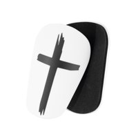 Magideal - 2 Mini Espinilleras De Fútbol Para Adultos Y Niños, Ligeras, Para Fútbol Blanco 10X6Cm