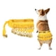 thumbnail image 1 of Falda de Bailarina de Vientre para Perros Uxcell, Cadena de Cintura Cortina de Cadera Ropa Disfraz de Perro Traje de Baile de Cadera con Pañuelo con Lentejuelas (Chifón, Amarillo), 1 of 6