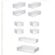 thumbnail image 2 of Organizador De Maquillaje, Cesta De Almacenamiento De Escritorio Acrílica Para Encimera De Tocador, 10 Piezas, 2 of 5