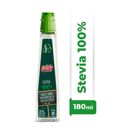 Endulzante Líquido Stevia Botella 180 ml Daily