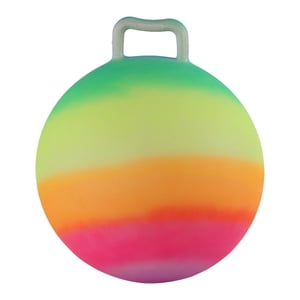 Magideal - Pelota Para Saltar Para Niños, Juguetes Coloridos Para Exteriores, Juego De Patio, Pelota De Ejercicio De 18 Pulgadas/50Cm De Diámetro, Pelota Inflabl Bola Con Mango