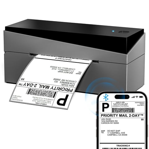 Omezizy - Impresora Térmica De Etiquetas Bluetooth 249Bt