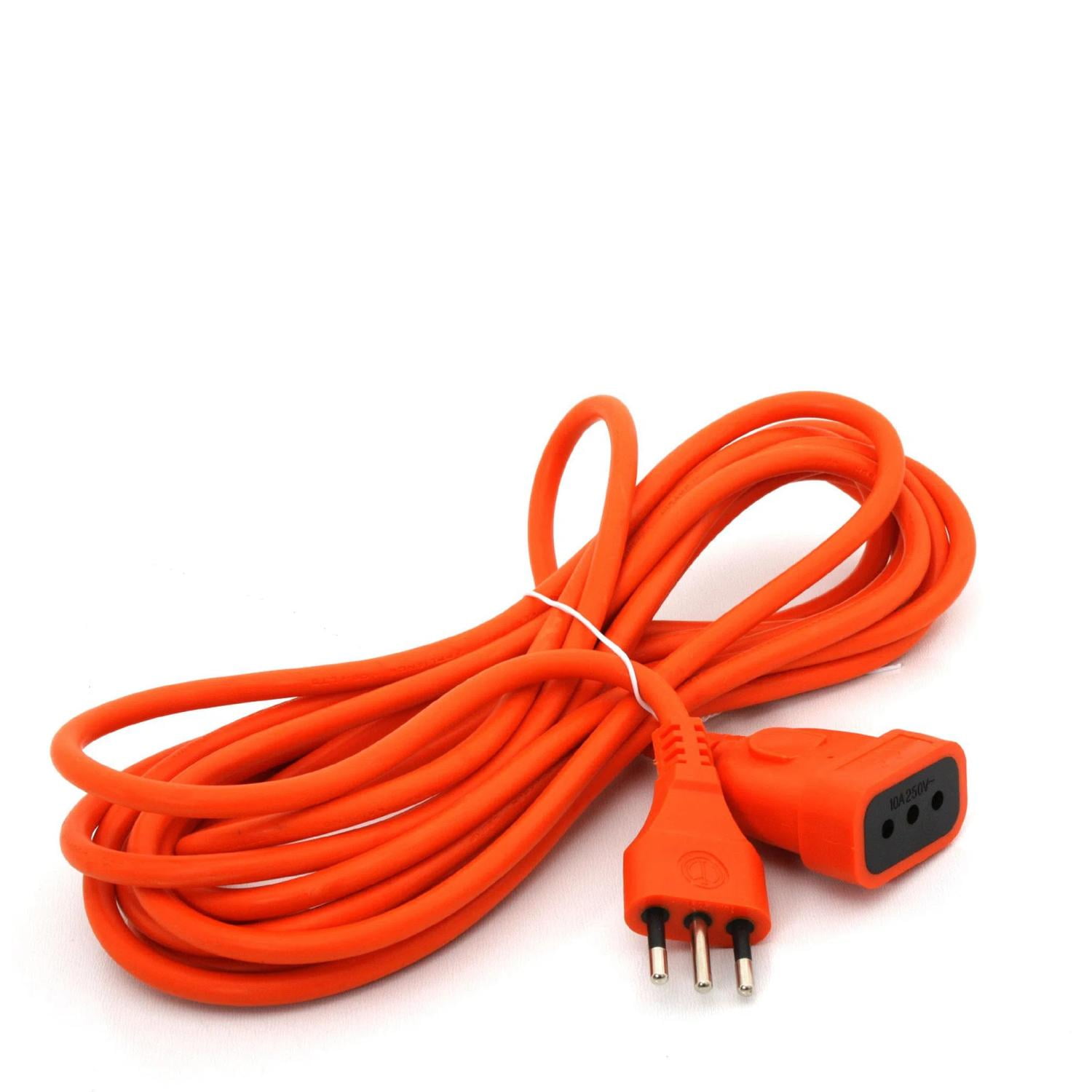 Macrotel - Alargador Extension De Corriente 5mts 10a Naranja