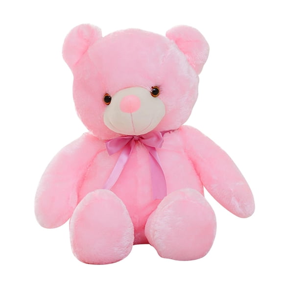Light Up LED Teddy Bear Animal Plush Toy Juguetes Para Ni?os Regalos Pink-50cm