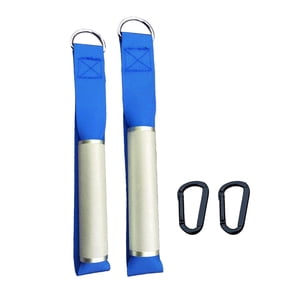Ioensy - 2 Uds Gimnasios Manijas Ejercicio De Resistencia Metal Para Yoga Fuerza Entrenador Pilates Azul