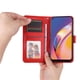 thumbnail image 2 of Funda tipo cartera FOXDOCK para OPPO Reno 5F , diseño girasol en relieve, cuero PU, cierre magnético, soporte y tarjetero, 2 of 5
