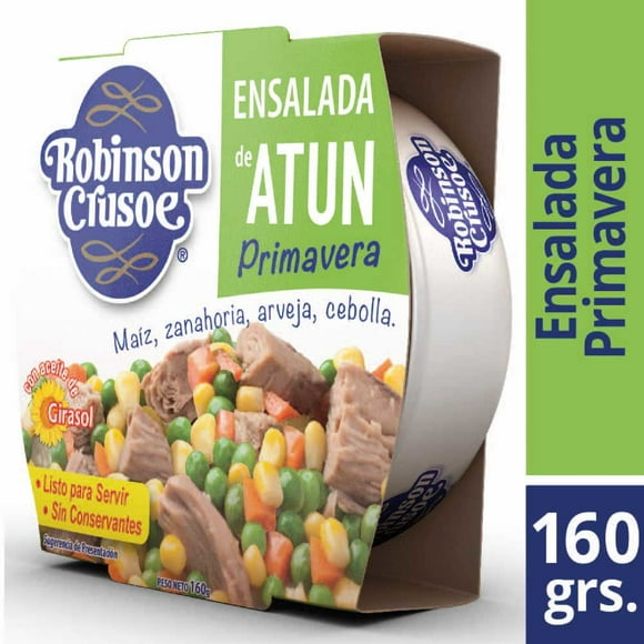 Atún Ensalada Primavera Lata, Drenado 160 g - Neto 160 g