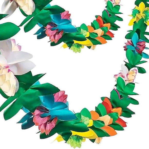 Guirnalda FUTUREPLUSX 6 m Flores de Papel Tropical Hibisco