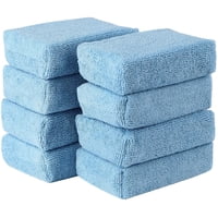 Xusx111 - 10 Paquetes De Almohadillas De Aplicador De Microfibra De Grado Premium - Núcleo De Espuma Ultra Suave, Seguro Para Sellantes, Apósitos De Neumáticos, Detalles Interiores Y Exteriores, Coche
