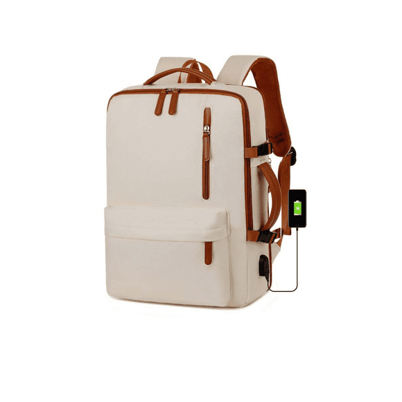 Mochila De Viaje Cabina Impermeable Equipaje De Mano Beige 22L