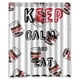thumbnail image 1 of Cortina de ducha con ganchos "Keep Calm And Eat Nutella" (60 x 72 pulgadas), 1 of 3