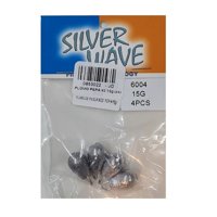 Silver Wave - Plomo De Pesca Pepa 15Grs Con Ojetillo -