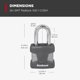 thumbnail image 3 of Candado Kwikset de acero reprogramable, paquete de 4, color plateado, 3 of 8
