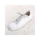 thumbnail image 2 of INSPIRE CHIC Cordones metálicos planos unisex de 1 cm de ancho con brillo y destello para reemplazo en zapatillas y botas 110 cm/43.31" Plata, 2 of 6